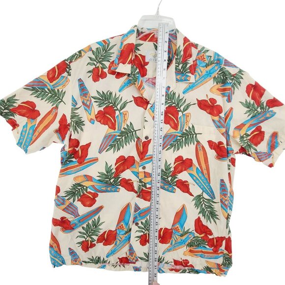 Ho Aloha Men's Short Sleeve Casual Shirt Floral Size L - Picture 5 of 8